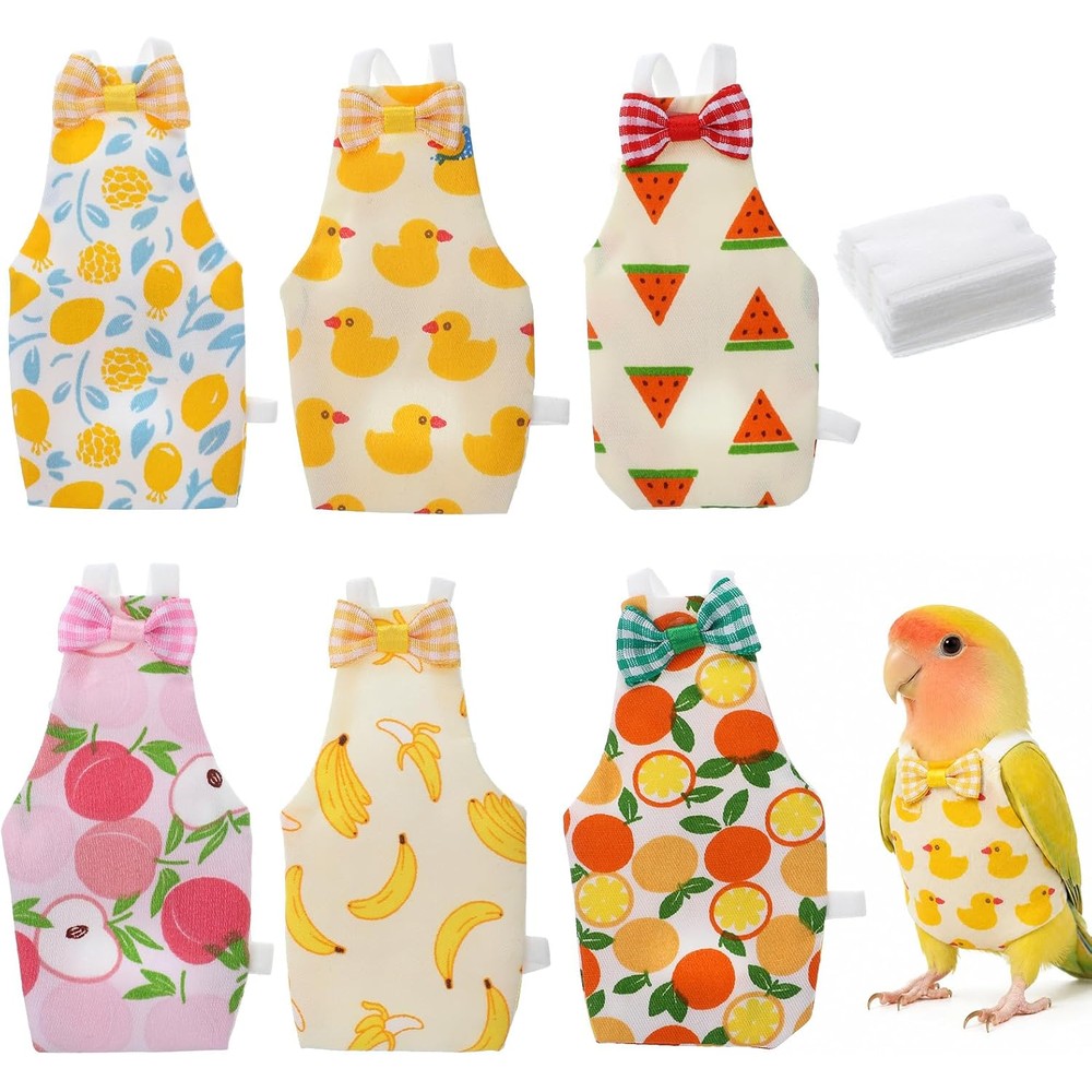 Bird Diaper with Waterproof Inner & Diapers Replacement
