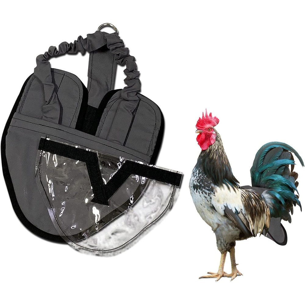 Hen Holster wrap-around bird diaper and harness front view