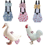 MIXIUJIEN chicken diapers front view with floral pattern