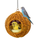 Chewproof Steel Frame Bird Nest for Cage, Washable Small Bed Hammock