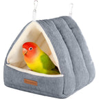 Medium Winter Warm Bird House and Bird Bed for Cage
