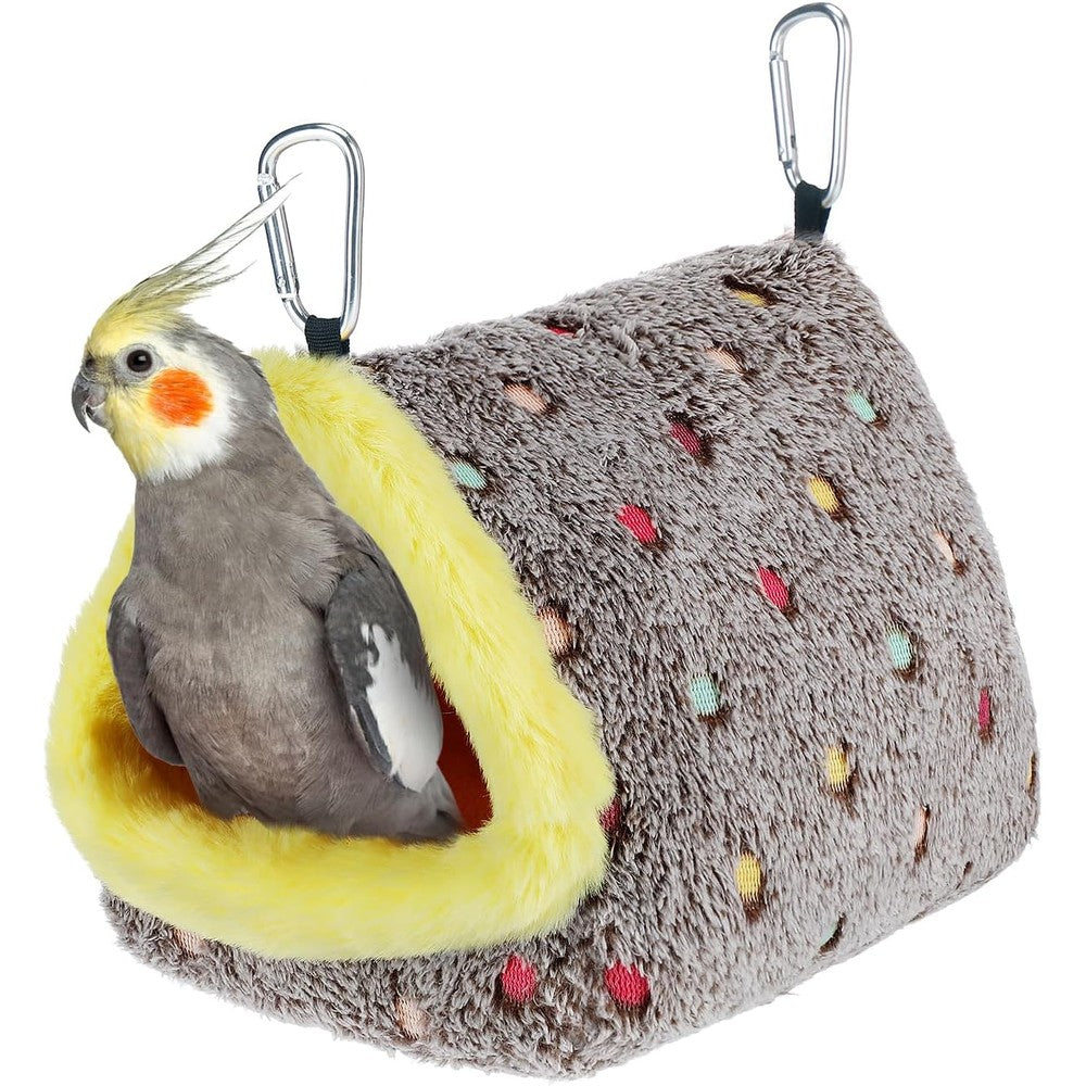 MEWTOGO Medium Winter Warm Bird Nest House with Support Board for Cage