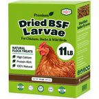 Amzey 11 LB Dried Black Soldier Fly Larvae, High-Calcium Chicken Treats