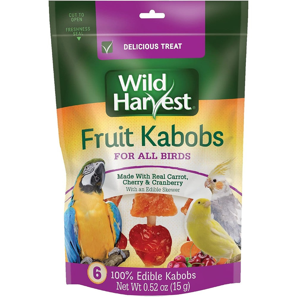 Wild Harvest Fruit Kabobs Bird Treat, 6 Count