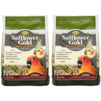 Higgins 2 Pack of Safflower Gold Natural Blend Conure and Cockatiel Food, 3 Pounds Each