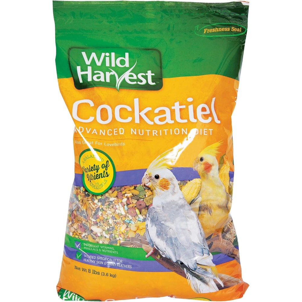Wild Harvest Advanced Nutrition Bird Food for Cockatiel, 8 lbs