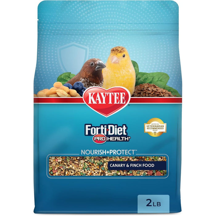 Kaytee Forti-Diet Pro Health Nourish+Protect Canary & Finch Food, 2 Lb