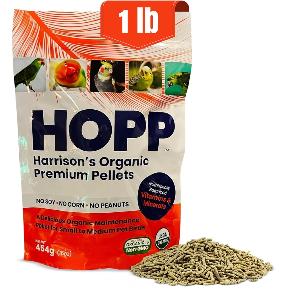 Harrison's Organic Premium Pellets HOPP front view packaging