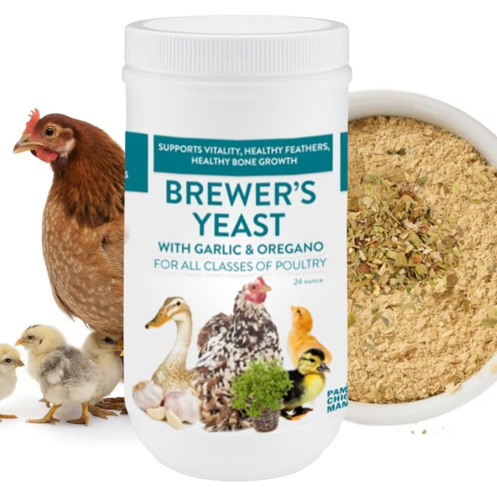 Pampered Chicken Mama brewer yeast front view commercial poultry supplement