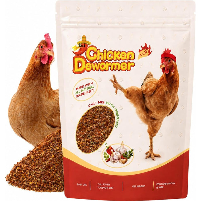 Naturals Armor Chicken Dewormer Powder, Chili Mix Wormer for Laying Hens