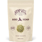 Hemp Well organic hemp hearts for birds front view