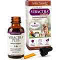 Amber NaturalZ Vibactra Plus pet supplement front view bottle