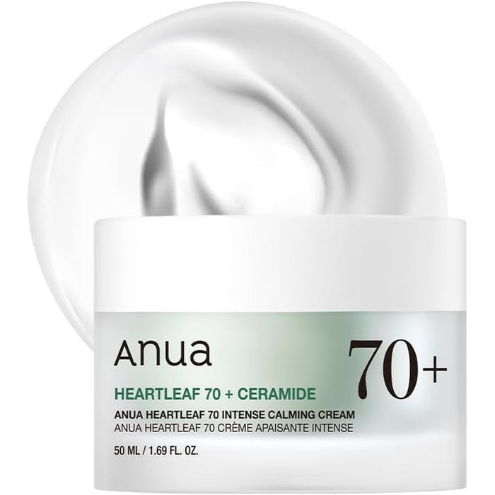 Anua Heartleaf 70 Intense Calming Cream with Ceramide, 1.69 fl.oz