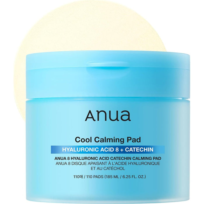 Anua 8 Hyaluronic Acid Catechin Calming Pad, 110 Pads