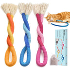 Cat Chew Ropes with Catnip, Teeth Cleaning, 3Pcs 23.6" for Cats