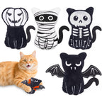 Catnip Halloween Cat Toys, Goth Kitten Toy for Indoor Cats ,4PCS
