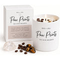 Premium Paw Prints Pet Memorial Candle - Paraffin-Free Soy Wax, Dog Memorial Gifts for Loss of Dog, Pet Loss Sympathy & Bereavement Gift, Rainbow Bridge Remembrance Gift for Grieving Pet Owner