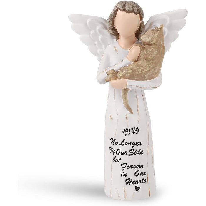 Angel Cat Memorial Gifts for Loss of Cat (Light Brown Angel Cat)