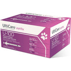 UltiCare VetRx U-100 Insulin Syringes for Pets, 3/10cc, 29G x 1/2", 100 Ct