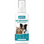 No Brushing Dog & Cat Teeth Cleaning Spray - Dog Breath Freshener & Plaque Remover, Pet Oral Care Spray for Dogs and Cats Tartar Control & Healthy Gums 3.38 fl oz / 100ml