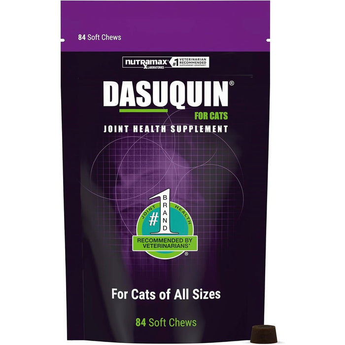 Nutramax Dasuquin Joint Health Supplement for Cats - With Glucosamine, Chondroitin, ASU, Boswellia Serrata Extract, Green Tea Extract, and Omega-3, 84 Soft Chews