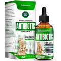 Cat Antibiotic for Infections, UTIs, Respiratory Moments, Cold, & Allergies | Antibiotics for Cats of All Ages & Breeds | Liquid Form | Natural Supplement with Chicken Flavor | 2 Oz