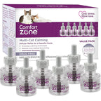 Comfort Zone Multi Cat Calming Diffuser Refill, 6 Pack of 30 Day Refills