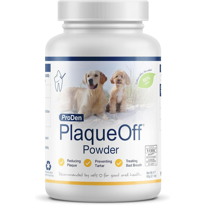 ProDen PlaqueOff Powder for Dogs - Dog Tartar and Plaque Remover - 60g