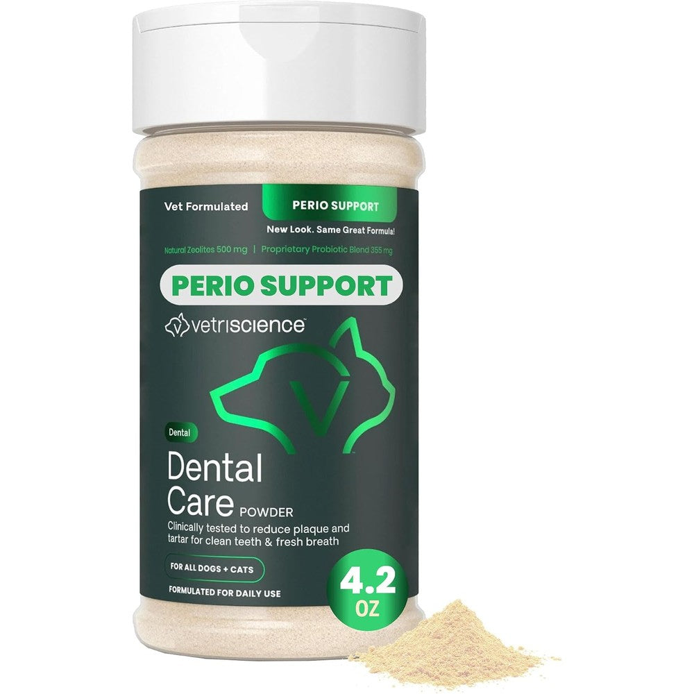 VetriScience Dental Care Powder for Dogs and Cats, 4.2 oz