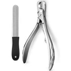 Heavy Duty Dog Nail Clippers for Large Dogs & Thick Nails (Silver)
