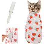 Supet Cat Grooming Wrap for Nail Trimming, Self-Adherent Calm Cat Swaddle