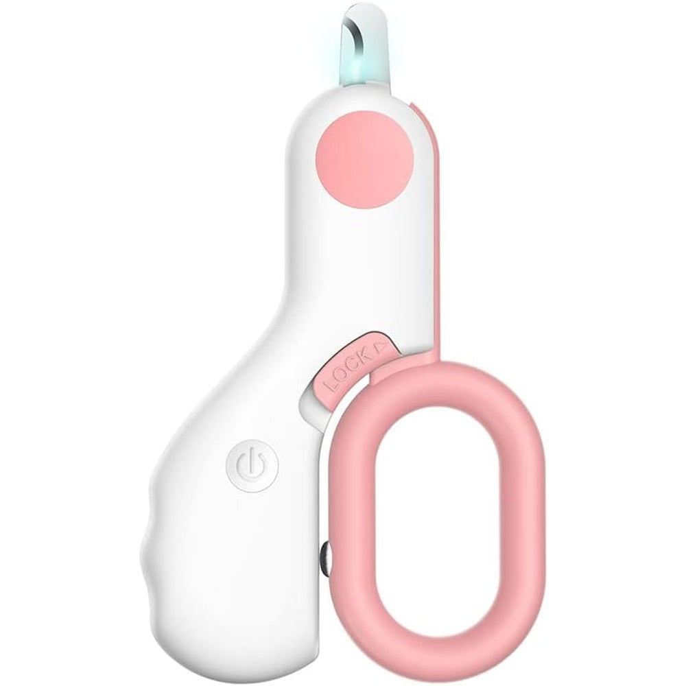GuLuPets Small Animals Nail Clippers With LED Lights Pink Classic