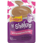 Friskies Purina Lil Shakes salmon cat food topper front view
