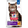 Hill's Science Diet Sensitive Stomach and Skin Dry Cat Food front view bag