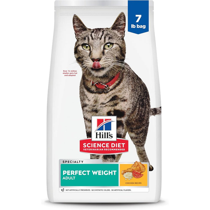 Hill's Science Diet Adult Perfect Weight Dry Cat Food front view bag