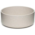 Loving Pets Dolce Bamboo pet bowl front view in oat beige