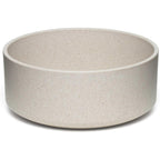 Loving Pets Dolce Bamboo pet bowl front view in oat beige