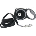 Travel Cat Retractable Expandable Leash - Black 10 Ft Long Strong Tape, Release/Lock Button and Anti-Slip Handle for Small to Large Cats - Light Pet Leash for Walking, Training
