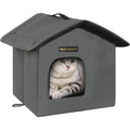 Outdoor Cat House for Feral Cats,Weatherproof & Insulated