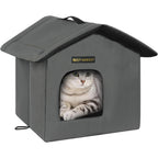 Outdoor Cat House for Feral Cats,Weatherproof & Insulated