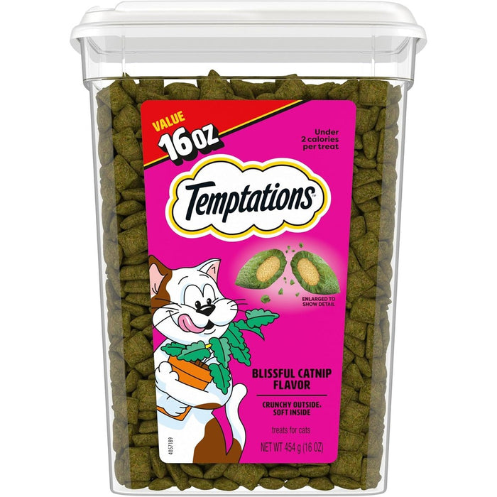 Temptations Classic Crunchy Cat Treats, Blissful Catnip, 16 oz