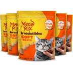 Meow Mix Irresistibles Soft Cat Treats, Chicken Recipe, 3 oz Pouches