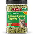 Just Try Cat Grass Treats for Indoor Cats Hairball Control 13.4 OZ