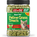 Just Try Cat Grass Treats for Indoor Cats Hairball Control 13.4 OZ