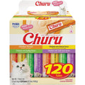 INABA Churu Cat Treats, Lickable, Squeezable Creamy Pure with Vitamin E, 0.5 Ounces per Tube, 120 Tubes Total, Chicken Variety