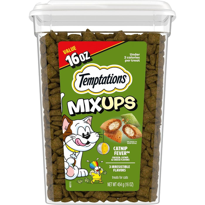 Temptations MixUps Crunchy and Soft Cat Treats, Catnip Fever, 16 oz