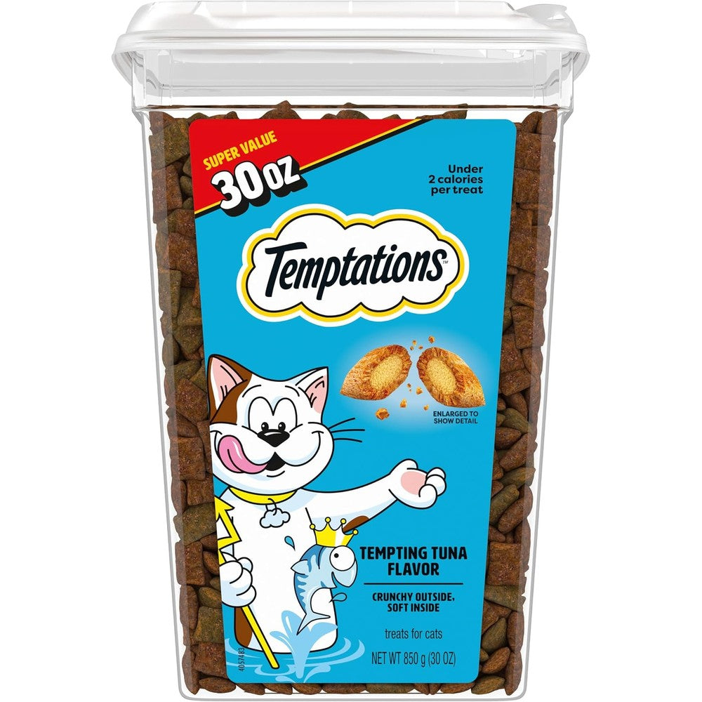 Temptations Classic Crunchy Cat Treats, Tempting Tuna, 30 oz