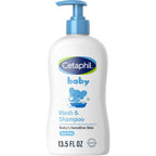Cetaphil baby shampoo and body wash front view bottle