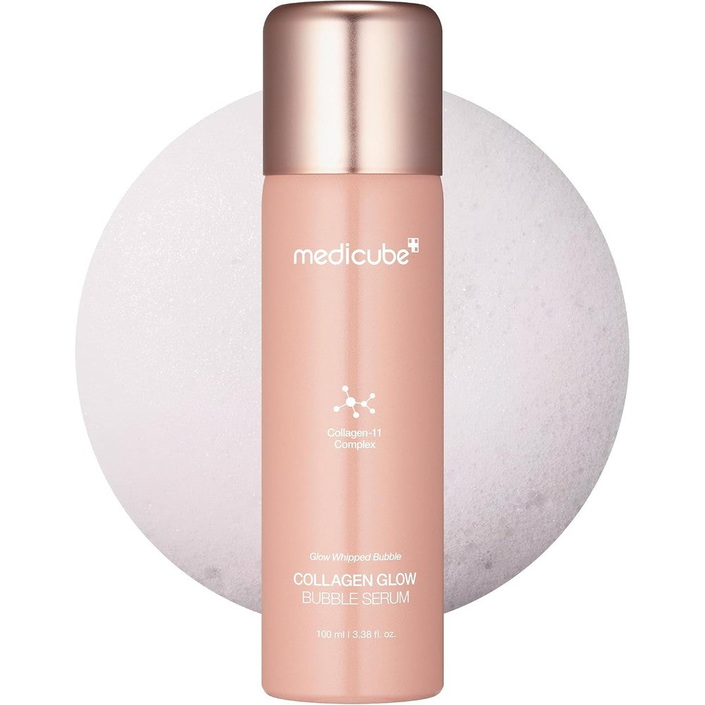 Medicube collagen glow bubble serum front view bottle