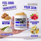 Close up of Complete For Men 9 ounces jar highlighting key product benefits